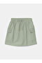 Lcw Kids Girl's Light Khaki Cargo Skirt - Elastic Waist