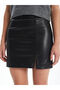Lcw Vision Leather Look Zippered Women's Skirt - 3