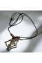 Zamak Metal Adjustable Cotton Cord Necklace with Arrow and Bow Figure - 4