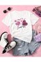 Tricou imprimat cu decolteu