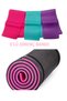 Pilates Yoga Mat and 3-Piece Pilates Band Set Resistance Light Medium Hard Set of 3 Pilates Tires - 3