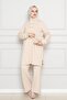 Beige Color Double Suit Set - 3