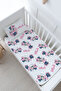 Baby Size Fitted Sheet Set - Cartoon Series - Mini Mouse with Cute Pink Dress