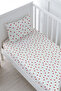 Baby Size Fitted Sheet Set - Iconic Series - Red Hearts - 2