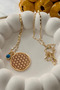 Flower of Life Necklace with Evil Eye Detail - 3