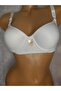 White Unbuttressed Underwire Cotton Polyester Elastane Blended Single Women's Bra