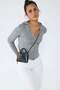 Women's Hooded Knitwear Cardigan Zippered Double Pocket Long Sleeve - 2