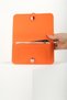 Dionis Orange Genuine Leather Phone Wallet and Card Holder - 5