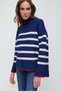 Gestreifter Strickpullover