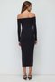 Schulterfreies Midikleid - 6