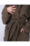 Khakigreen Colored 100% Cotton Curly Hooded Model Bathrobe (S-M-L-Xl-2Xl-3Xl-4Xl) Large/Extra Large Size - 2