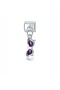Italian Embroidered Glasses Bracelet Charm
