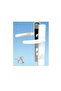 Pvc Pimapen Plastic Door Handle Toilet (Wc) / Bathroom Plastic Door Handle / White 1 Piece (Set) - 4