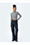 Soft Textured Stand Collar Long Sleeve Crop T-Shirt - 2