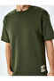 Label Detailed Regular Fit Tok Fabric Short Sleeve Crew Neck T-Shirt - 5
