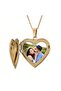 Steel Photo Necklace with Pop-Up Cover, Name Can Be Written, Does Not Tarnish