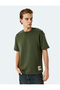 Label Detailed Regular Fit Tok Fabric Short Sleeve Crew Neck T-Shirt - 3