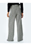 Plaid High Waist Wide Leg Trousers - 4
