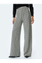 Plaid High Waist Wide Leg Trousers - 3