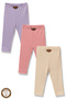 Premium 3-Piece Baby and Child Tights Set (100% Cotton)
