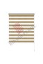 Vizon-kahve Kırçıllı Düz Bambu Zebra Perde - 8
