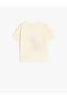 Dog Embroidery Detail Crew Neck Short Sleeve Cotton T-Shirt - 2