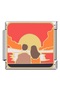 Valentines Sitting Against Sunset Italian Bracelet Charm - 2