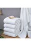 6 Pcs Hotel Towel Cotton 50X90Cm White Hand Towel Hair Towel 210Gr Towel