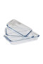 RF8803 Rectangle Borosilicate Glass Baking Trays - 3pcs Set