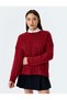 Oversize Sweater Crew Neck Knitwear Textured Hair Knit - 3