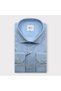 Men Regular Fit Tericoton Ice Blue Shirt 3400m2