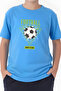Football Printed Boys' Double Pocket Bottom-Top Suit - 4