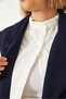 Women's Navy Blue Shirt Detailed Long Vest 60356 60271016 - 5