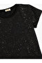 Glitter Detailed Crew Neck Cotton T-Shirt - 3