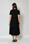 Women S Ruffled Lace-Up Neckline Wrap Dress - Comfortable and Modern Fit / Different Color Choices - 4