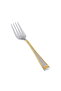 Al Saif Gallery steel sweet fork set, 6 pieces, triangle pattern - silver