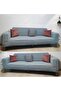 Jacquard 3 3 1 1 Gray Elastic Sofa Cover |   Elastic Seat Cover |   Seat Cover Set - 2