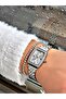 Ferrucci̇ Square Stone Silver Woman Wristwatch - 2