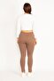 Women's Large Size Mink Leggings with Front Decoration and Back Pocket 65n34812 - 4