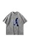 Lost Souls Printed Washable White Unisex Oversize T-shirt