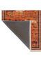 Crescent Collection Orange Themed Antique Look Animals Patterned Woven Base Carpet Hilal42 - 4
