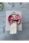 Pink Ribbon Hairpin with Heart Tail - Clip - 3