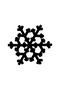 Snowflake Wall Decoration Sticker 40 X 36 cm Resistant