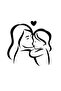 Mother and Baby Sticker A+Quality 20 X 20 cm Durable
