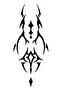 Auto Hood Strip Sticker Tattoo Design 25 X 60 cm - 2