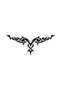 Wing Pattern Auto Rear Window Sticker A+ Quality 90 X 38 cm Durable