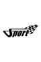 Sport Flag Sticker 10 X 4 cm