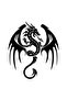 Dragon Wall Decor Quality Quality Sticker 47 X 54 cm