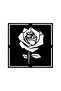 Geometric Rose Sticker 30 X 30 cm