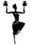 African Woman Sticker A+ Quality (Type 4) 30 X 54 cm Durable